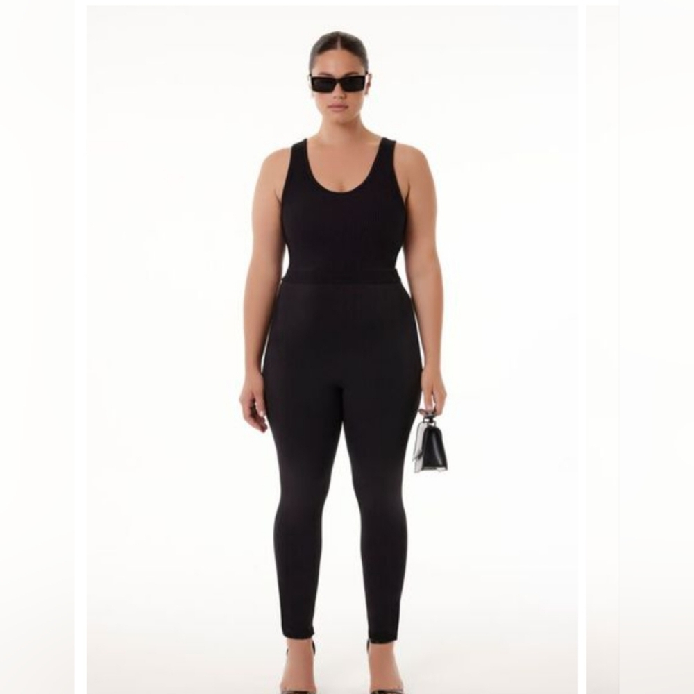 Plus Size Barneys New York Sweater-Knit Jumpsuit